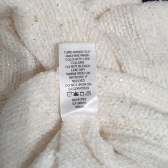 Maurices Soft Ivory Open-Knit Lightweight Sweater - Size Large - Picture 5 of 6